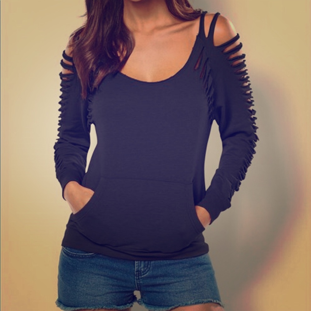 Slash detail light summer sweater